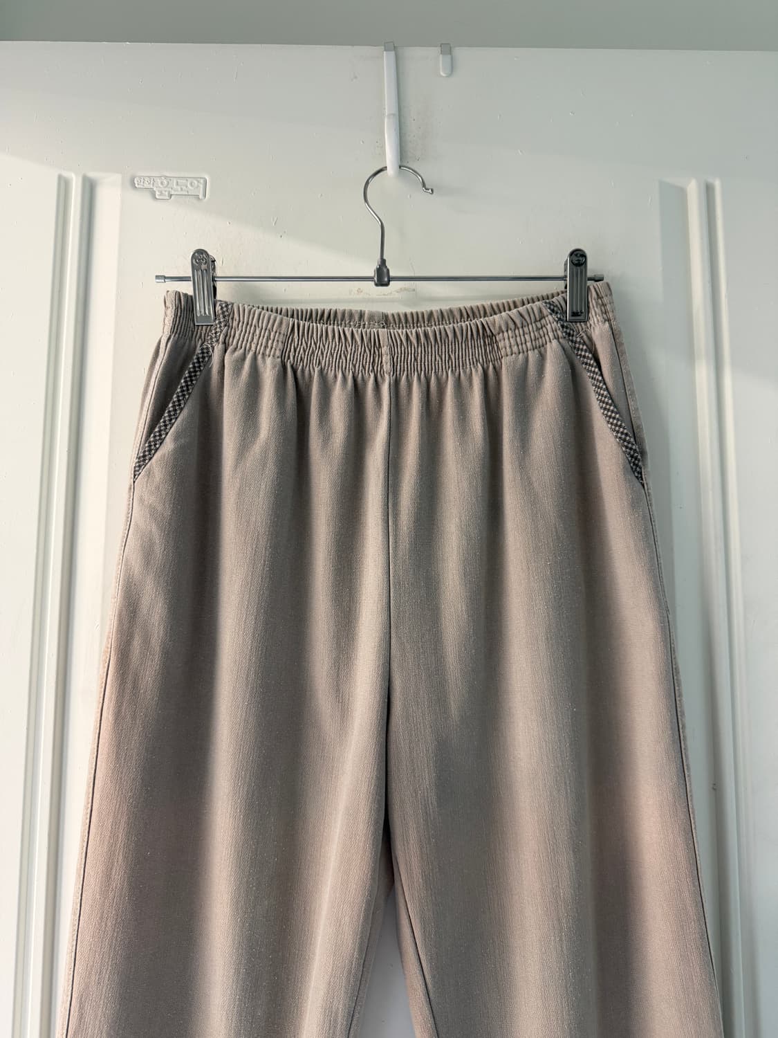 일본빈티지 체크단추 7부바지 상품이미지6