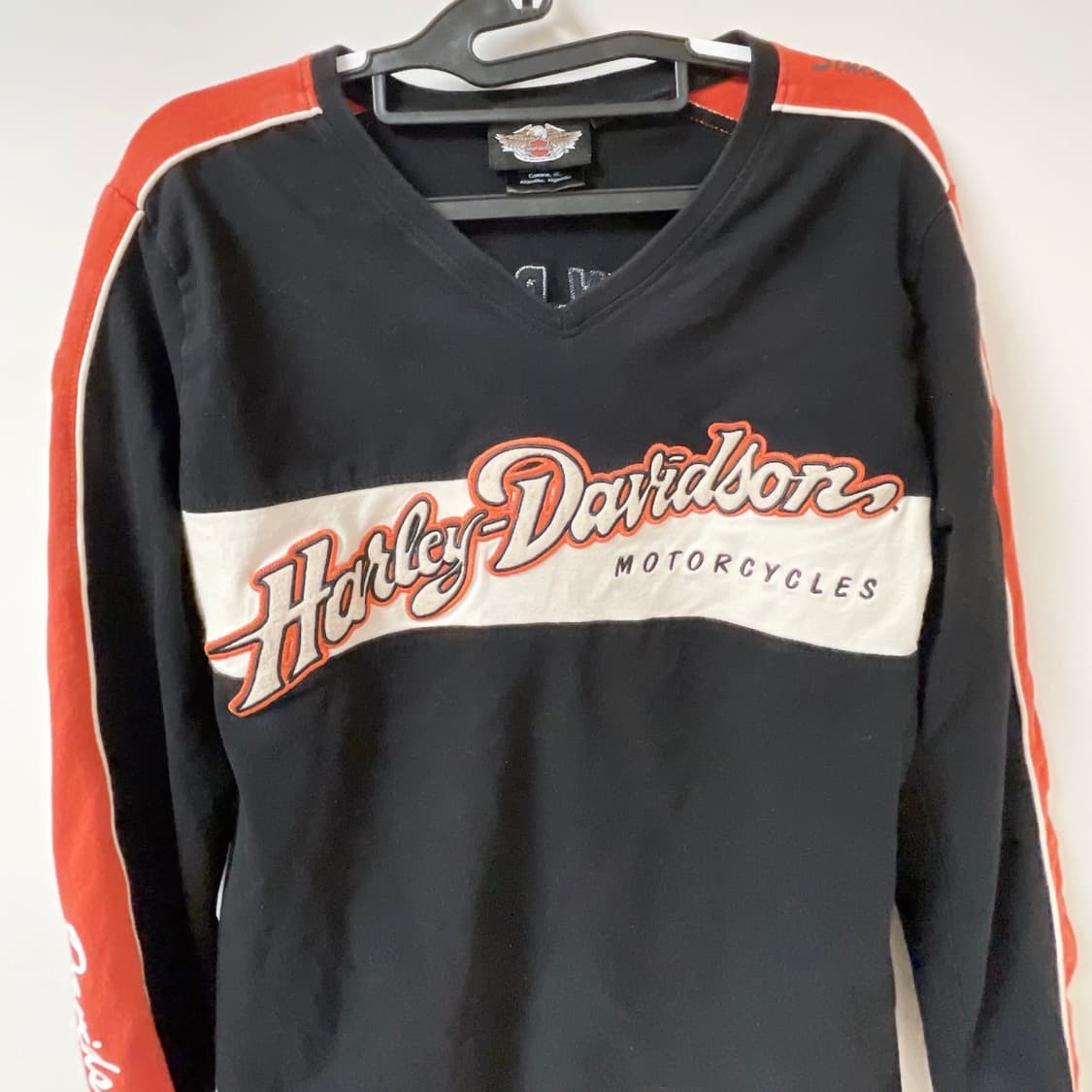 [무배] 할리데이비슨 브이넥 롱슬리브 긴팔 티셔츠 상품이미지2