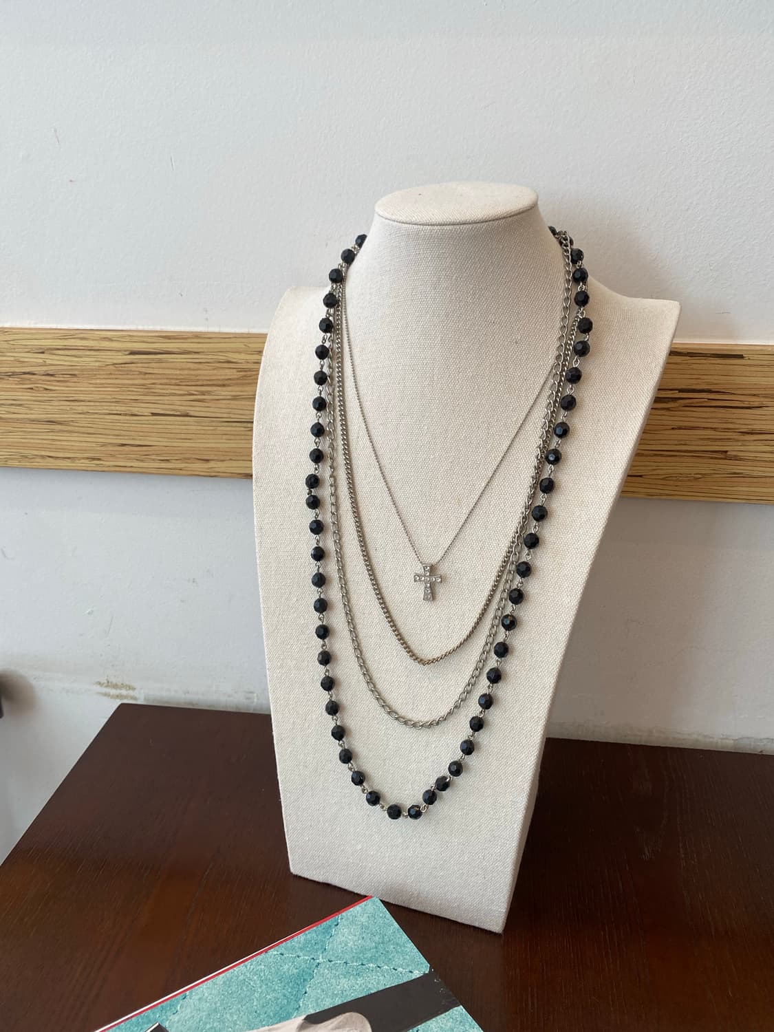 고딕무드 십자가 레이어드 목걸이 y2k 빈티지 상품이미지2