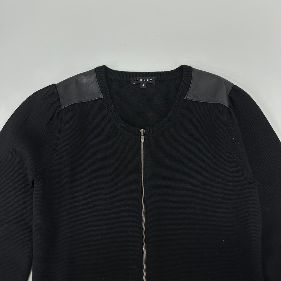 띠어리 양가죽 니트 원피스 자켓 상품이미지2