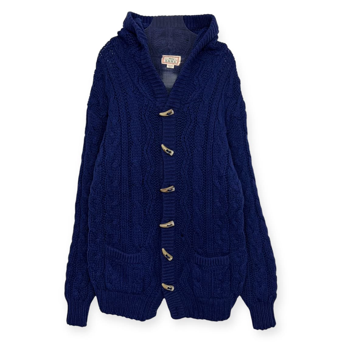 빈티지 후드 니트 가디건 상품이미지1