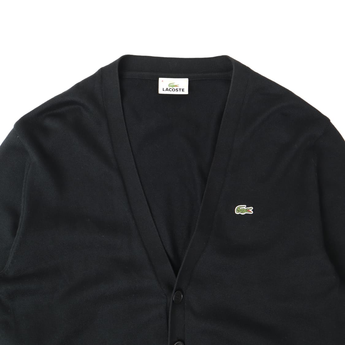 라코스테 블랙 코튼 니트 가디건 상품이미지2