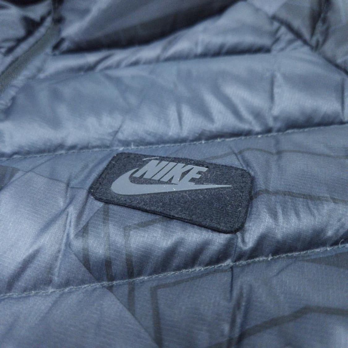 바배) 나이키 딥그린톤 기하학패턴 덕다운 패딩 조끼 베스트 상품이미지2