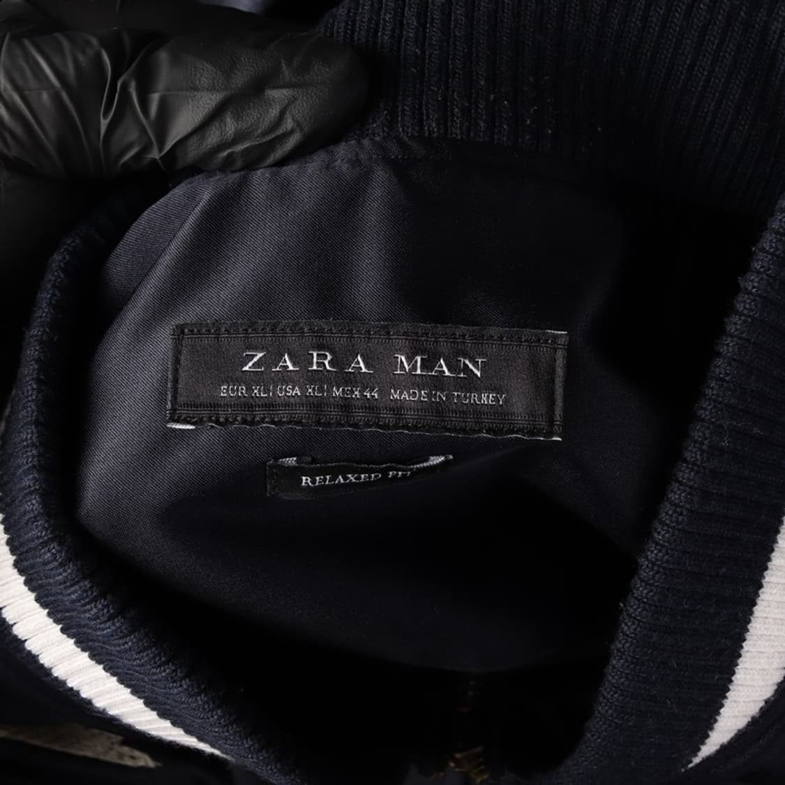 자라 맨 팜트리 야자수 자수 사틴 봄버 자켓 XL 상품이미지5