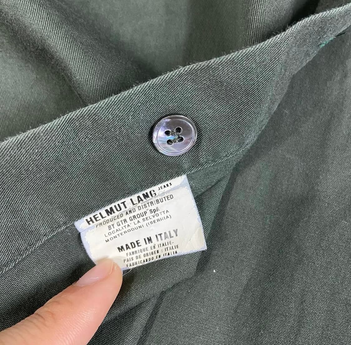 [48] 1998 헬무트랭 HL로고 밀리터리 셔츠 상품이미지5