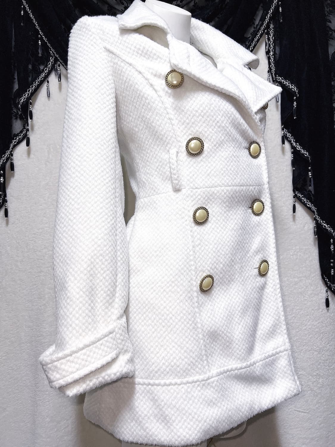 트랄라라 글리터 화이트코트 로맨틱갸루 로걀 히메 달천 라떼 핀터 리즈리사 상품이미지3