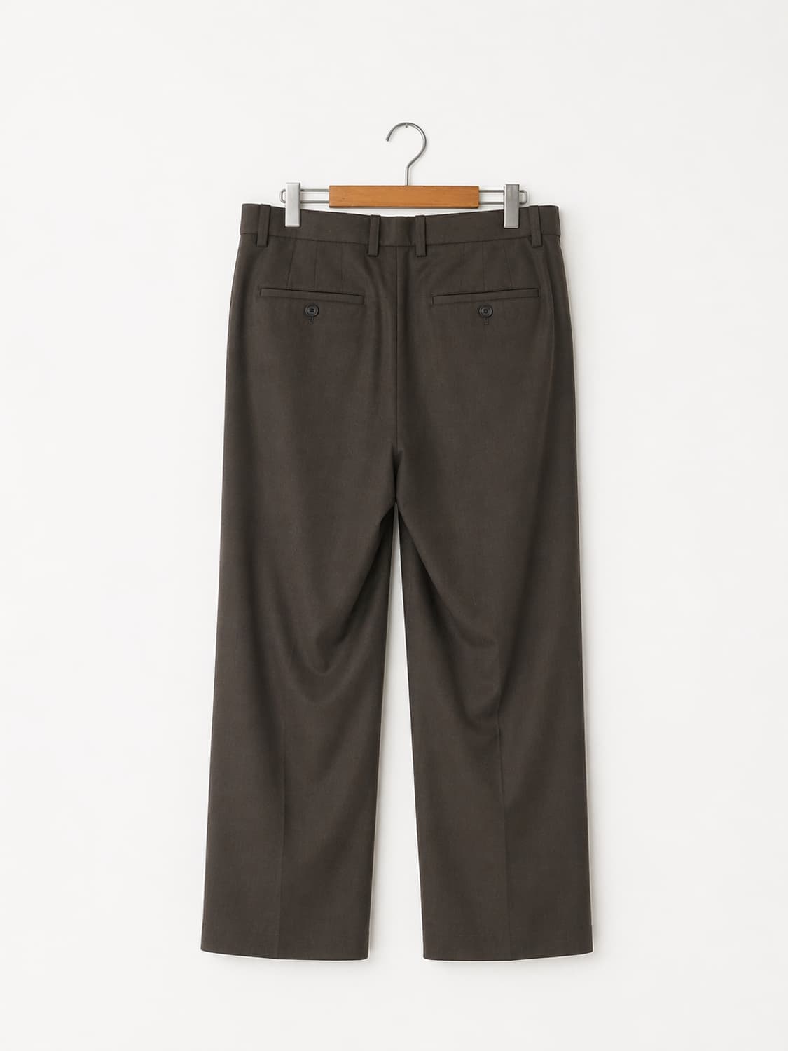 무신사 스탠다드 와이드 핀턱 차콜브라운(카키)슬랙스 (새상품급 31) 상품이미지4