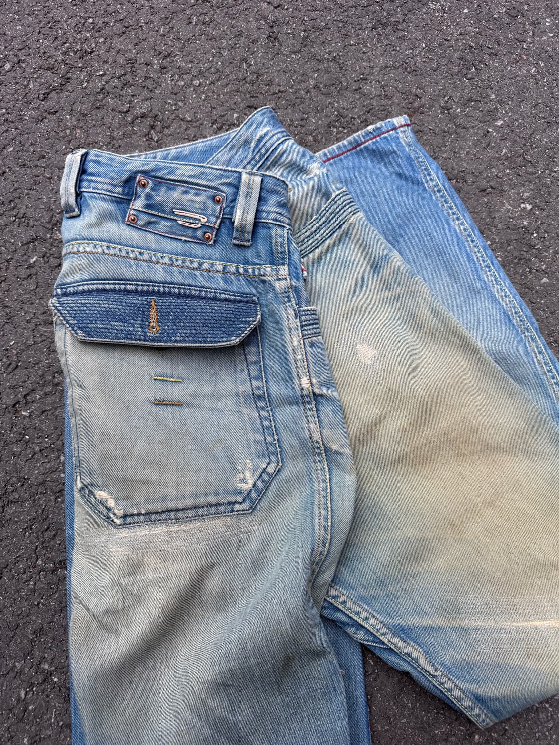 디젤 페이딩 헤비 워싱 데님팬츠  상품이미지2