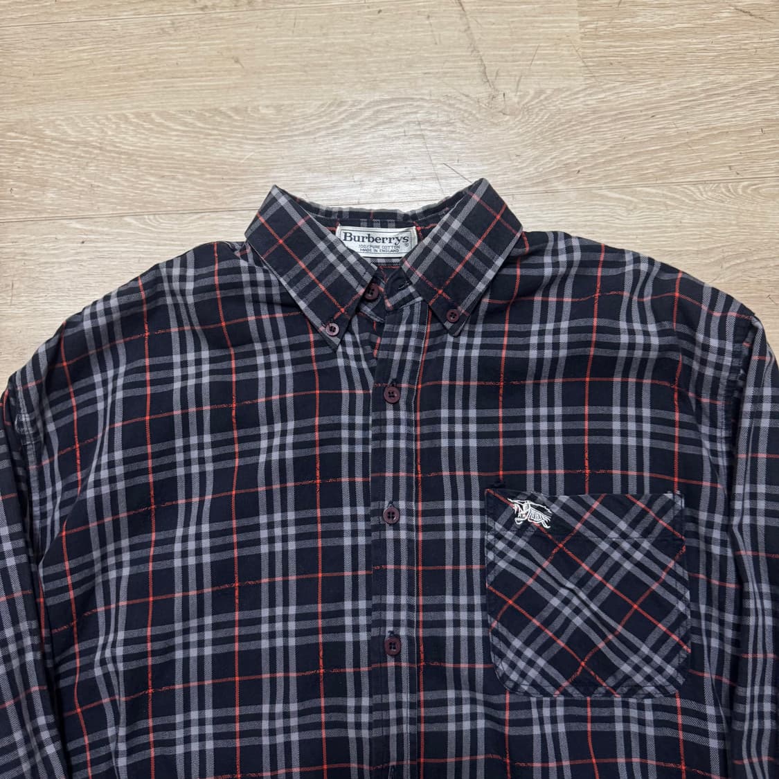 버버리 스몰로고 체크셔츠 상품이미지2