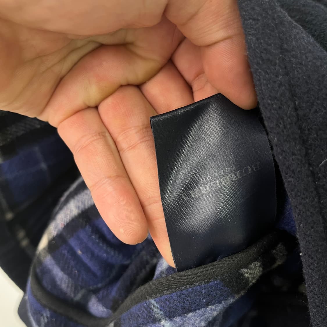 100 버버리 울 후드 떡볶이 코트 상품이미지8