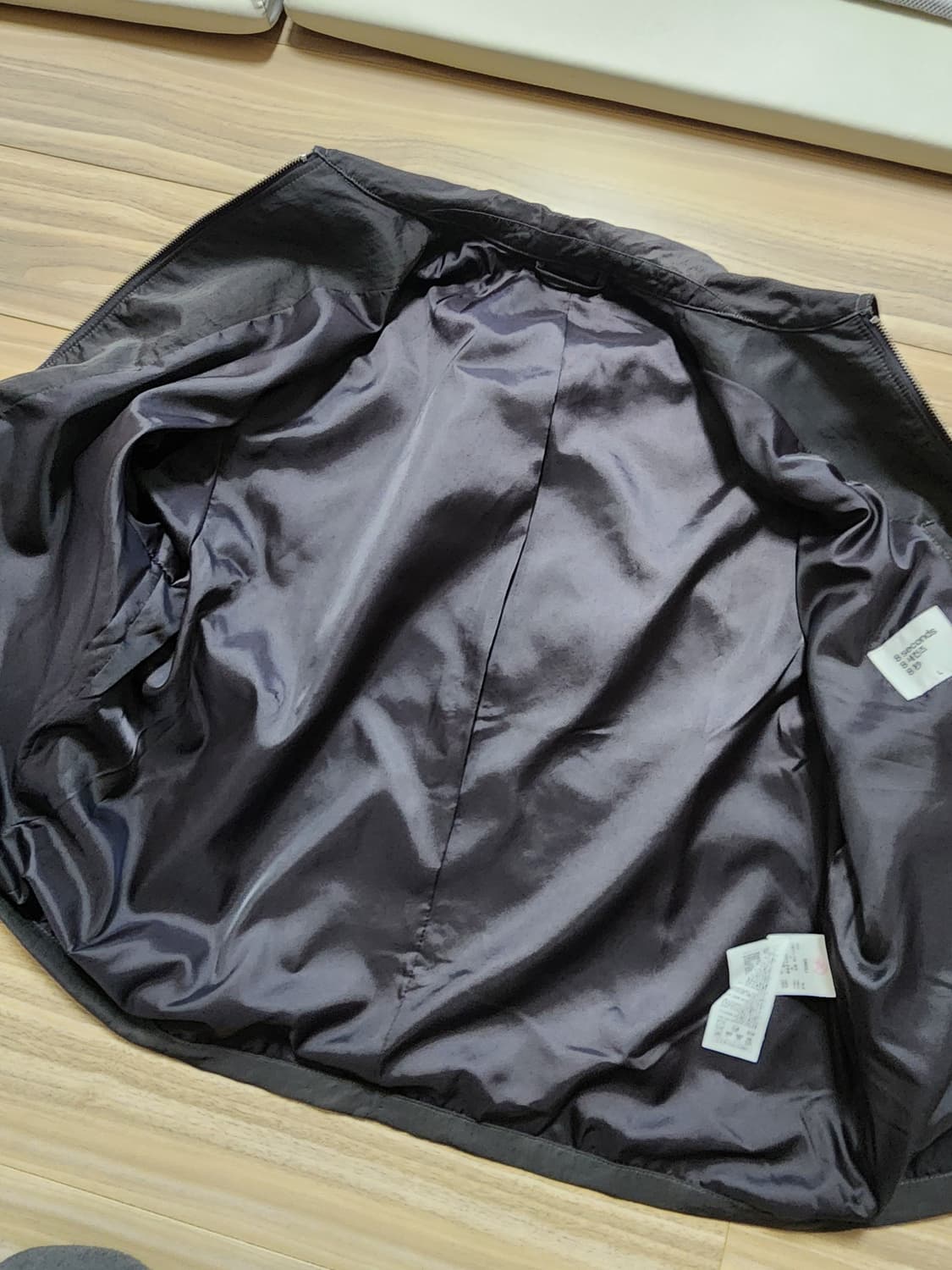 에잇세컨즈나일론카라넥집업자켓점퍼L 상품이미지8