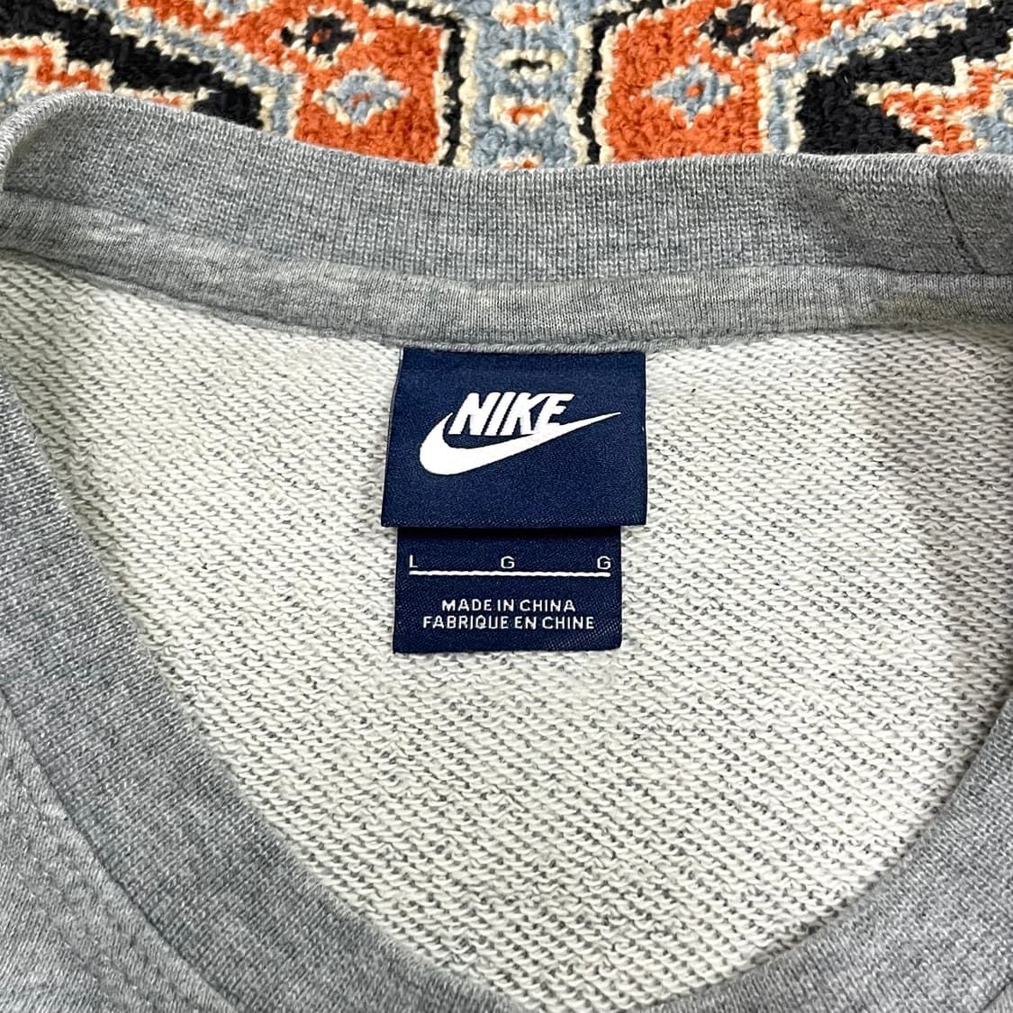 나이키 그레이 스우시 쭈리 맨투맨 남성L 상품이미지3