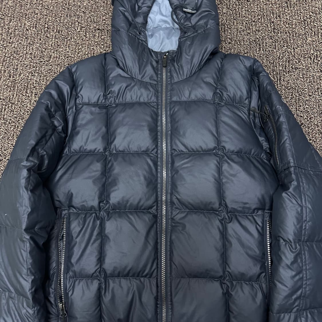 NIKE 나이키 퀄팅 덕다운 후드 패딩 점퍼 S 상품이미지3