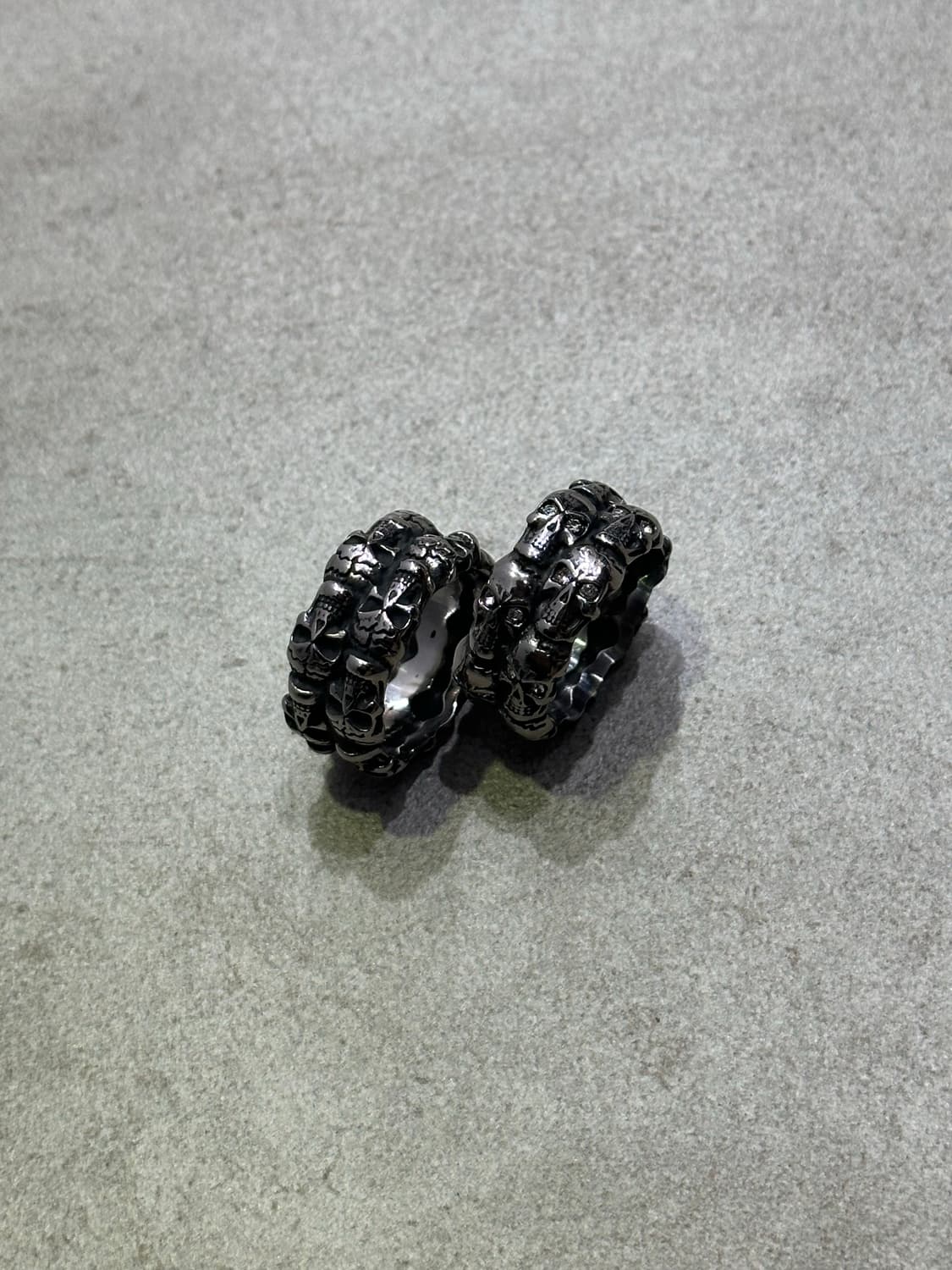 Double skull ring- 더블 스컬 반지(2종 택1) 상품이미지1