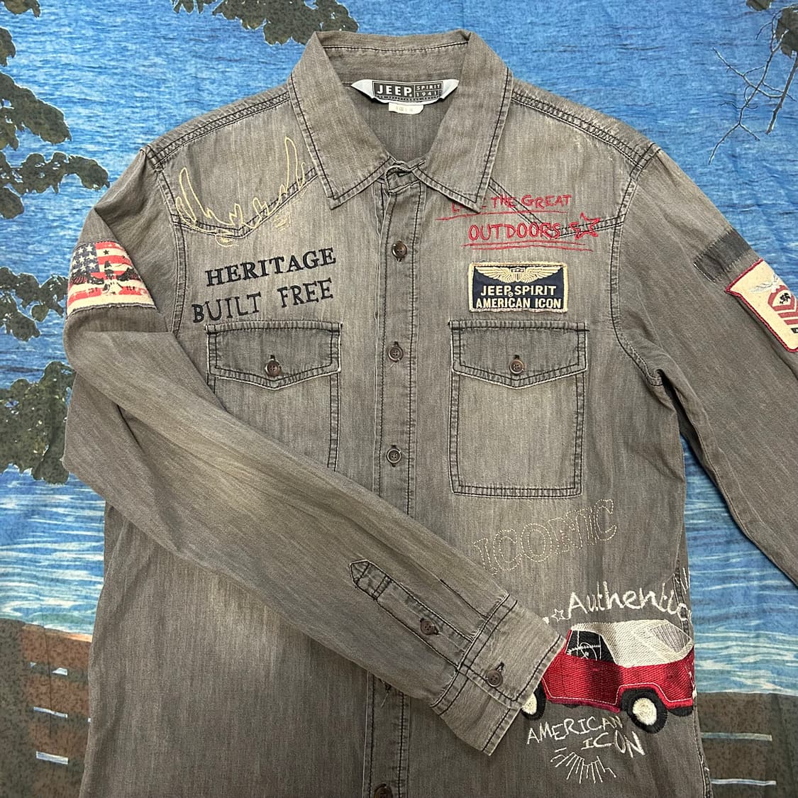 Jeep Patch Denim Shirt 상품이미지2