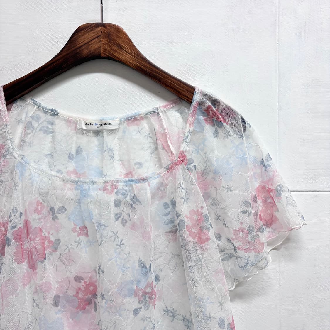 dada de epatant 시스루 플라워 블라우스 L JPN 상품이미지2