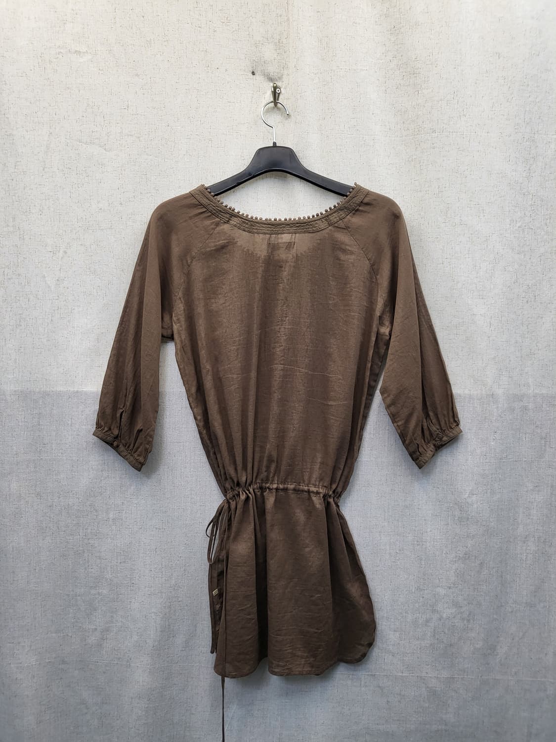 폴로 블라우스 브라운 상품이미지2