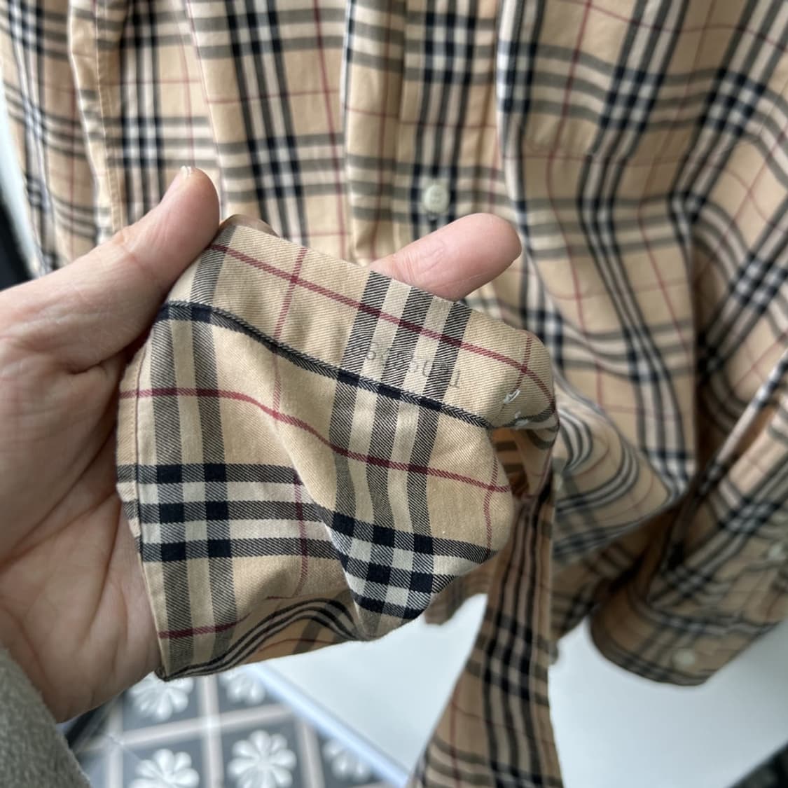 15979 - 버버리 노바 체크 셔츠 상품이미지4
