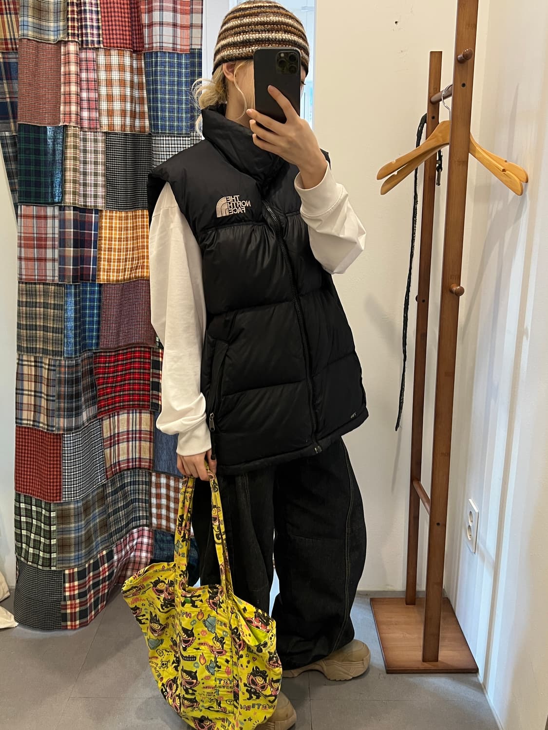 노스페이스 블랙 패딩 베스트 상품이미지2