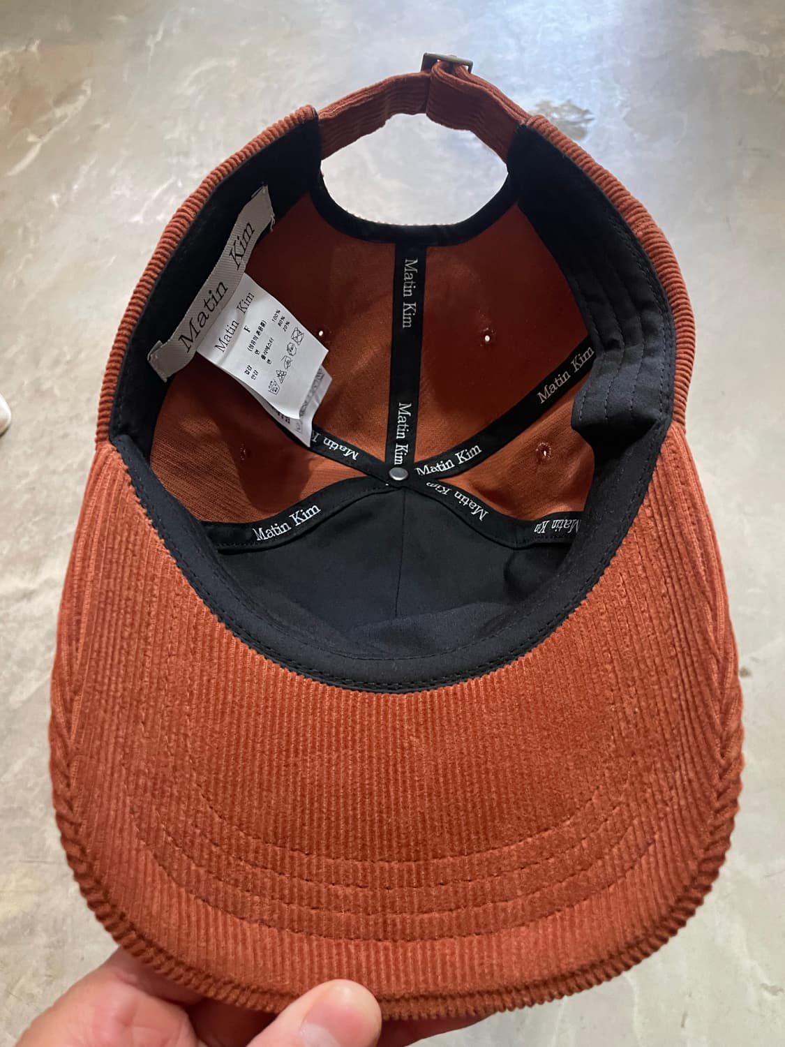 Matin Kim 마뗑킴 코듀로이 볼캡 상품이미지7