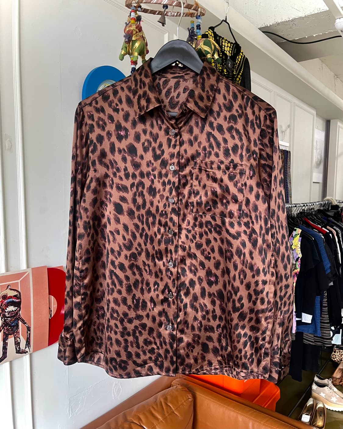 Japanese Vintage Leopard Pattern Shirt 상품이미지3