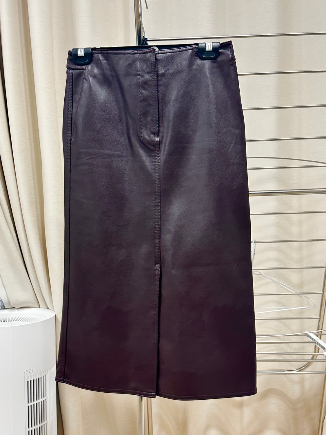 [쉬즈미스] 슬릿 레더 스커트 55 상품이미지5