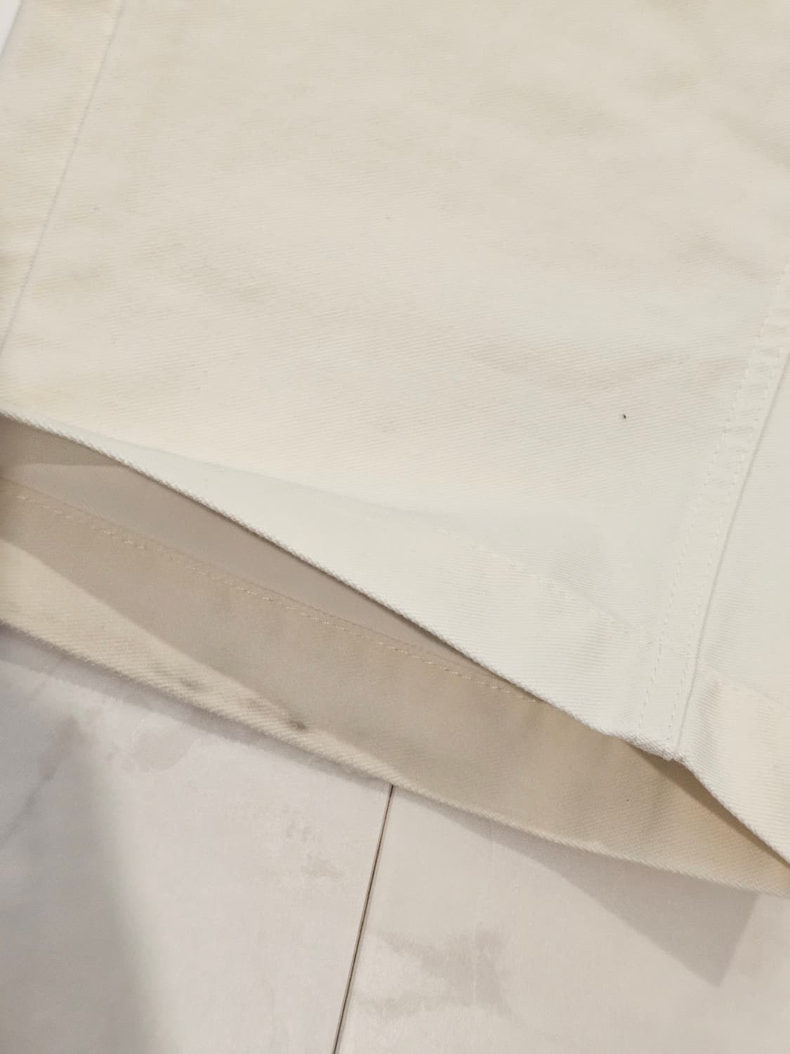 쿨거택포) 유니클로 저지배럴레그팬츠 오프화이트 S 상품이미지7