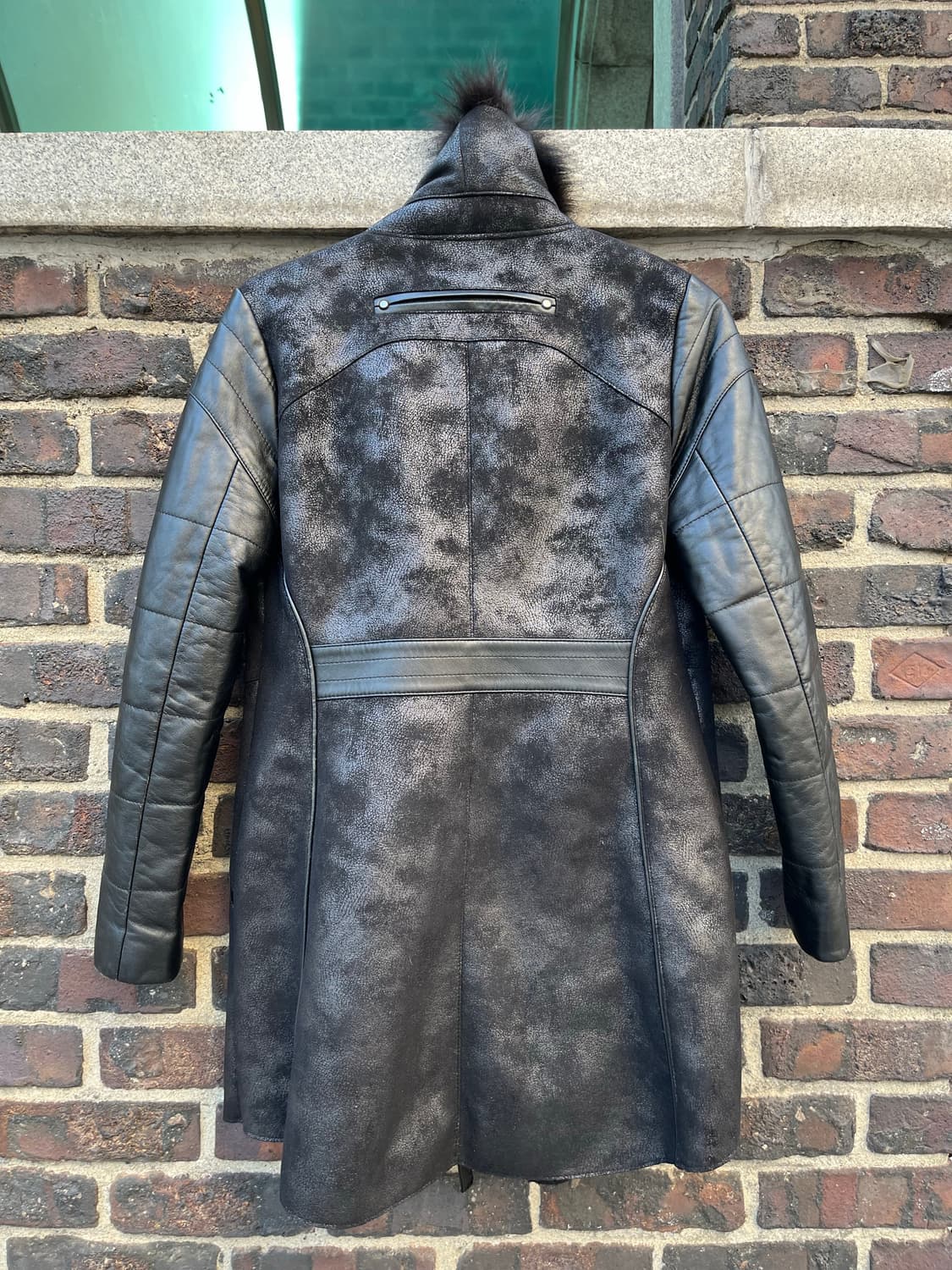 빈티지 레더 퍼 코트 상품이미지6