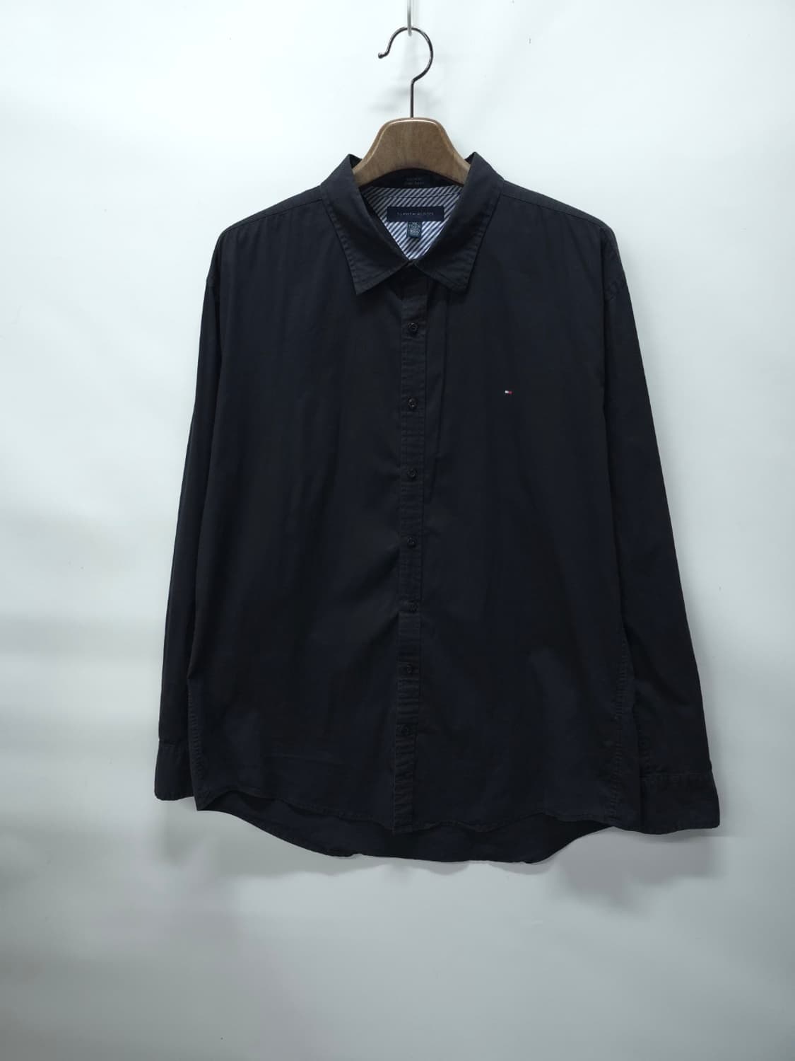 (빅사이즈) 타미힐피거 코튼 블랙 셔츠 (110~115) 상품이미지1