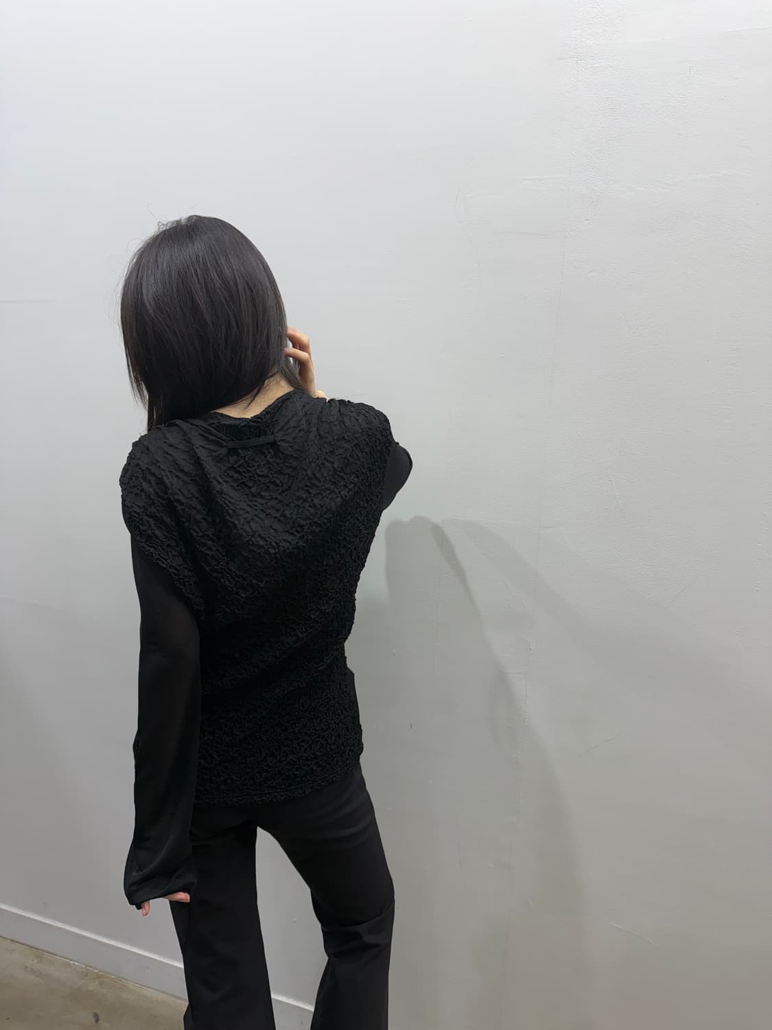 장 폴 고티에 아카이브 투톤 시스루 블라우스 상품이미지9