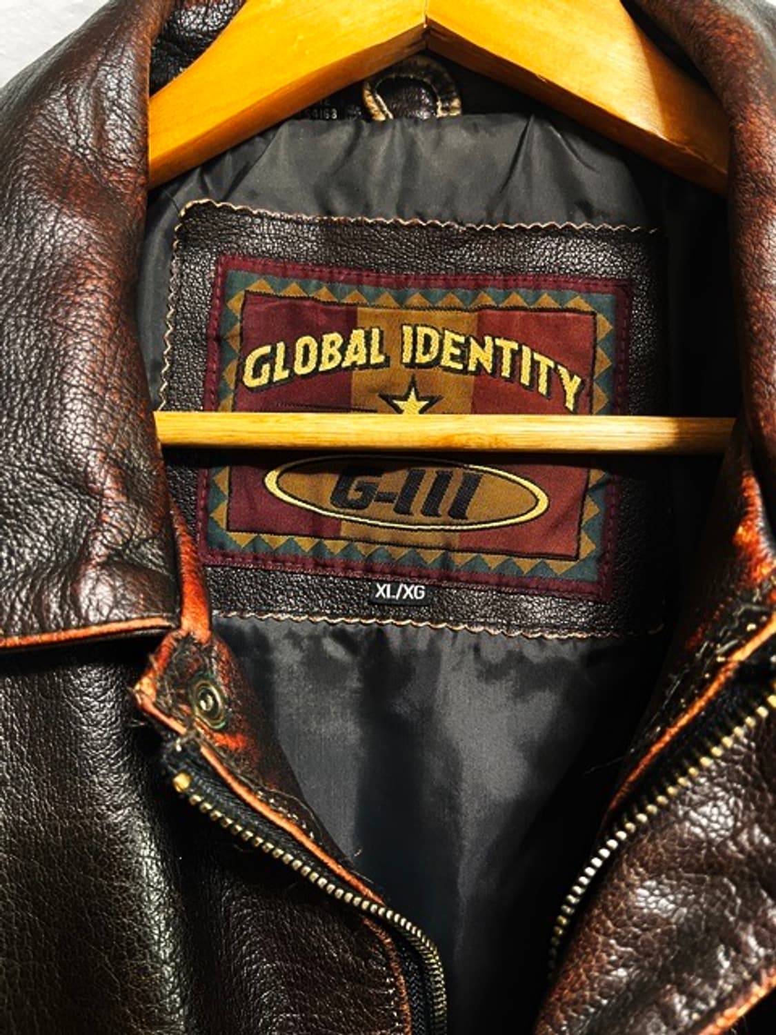 미국 g-iii사  A-2 가죽 봄버 자켓  루즈핏 xl 상품이미지3