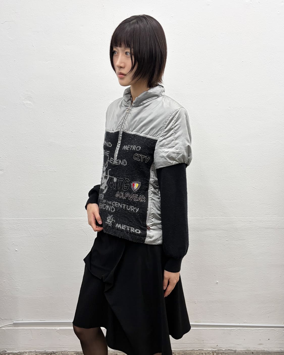 메트로시티 메탈릭 하이브리드 니트 풀오버 상품이미지3