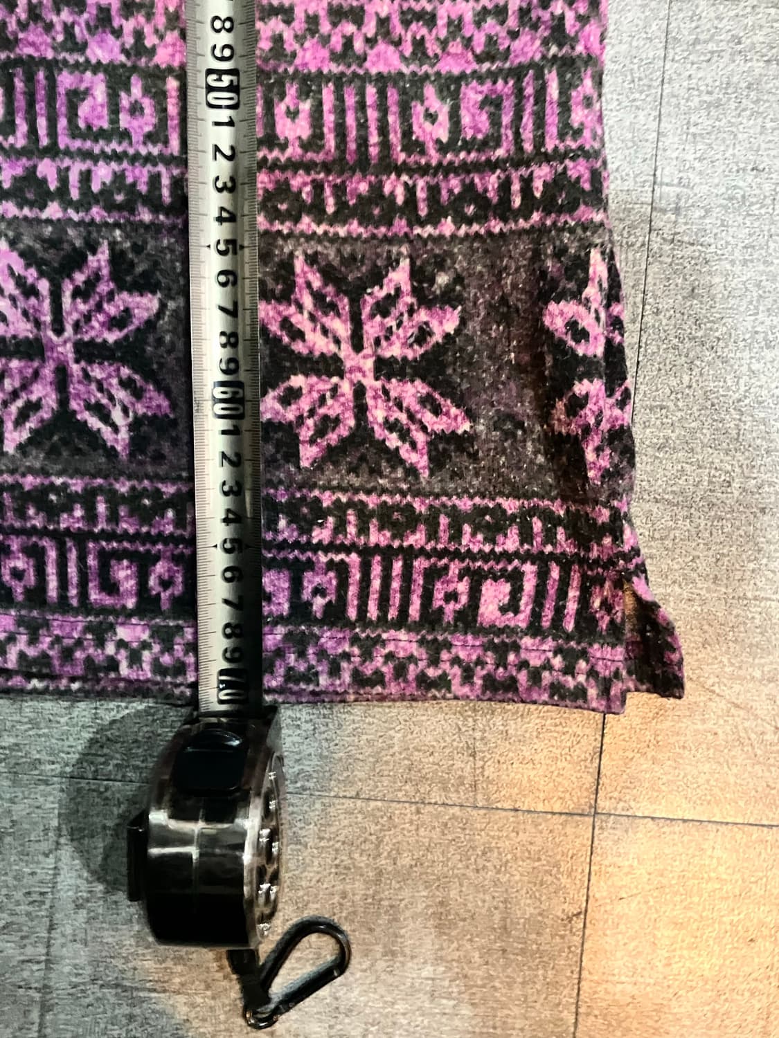 일본빈티지 Ladieswear 하구미모리걸 달천깔페어리 문양 폴라반팔니트 상품이미지3