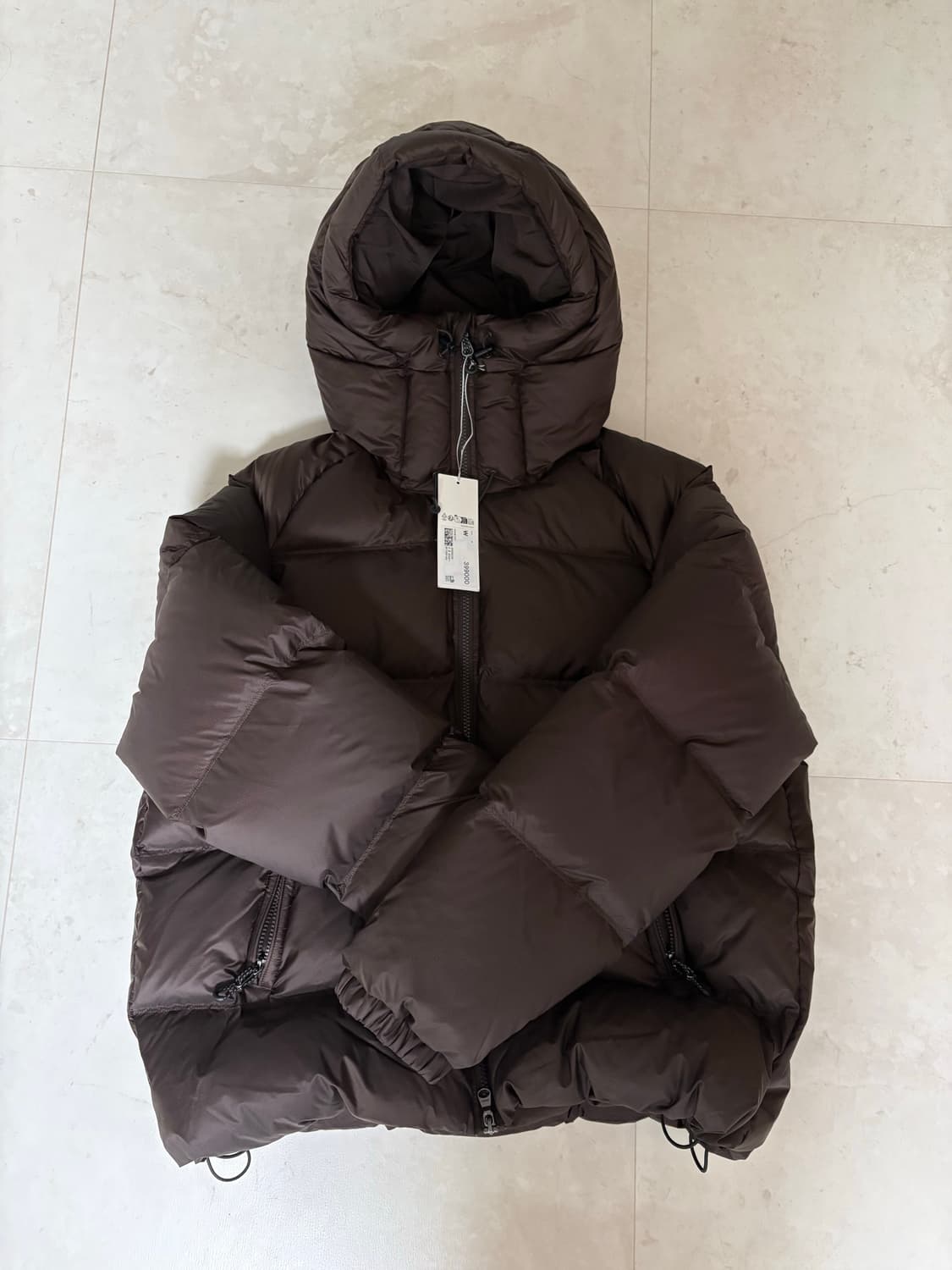 아르켓 스포티 다운 자켓 다크브라운 상품이미지1