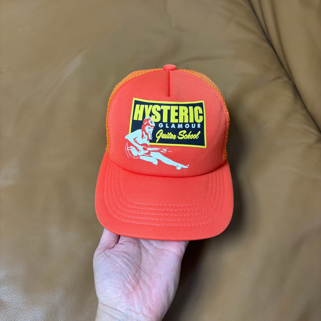 Hysteric Glamour 히스테릭글래머 오렌지 6패널 볼캡 모자 상품이미지2