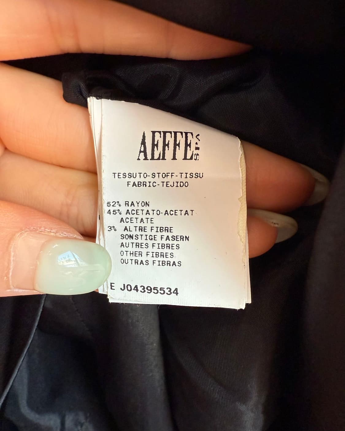 모스키노 블랙 레터링참 레이온 하프원피스  상품이미지9