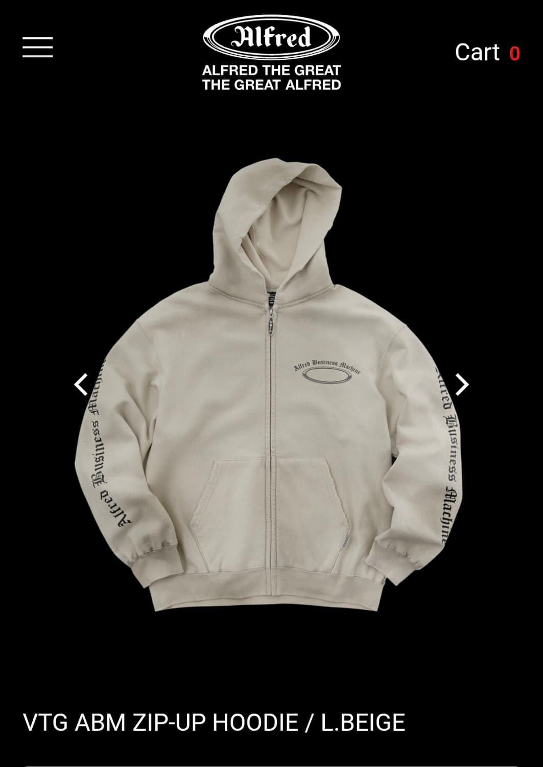 알프레드 후드 집업 (M)       (헤리티지플로스) 상품이미지1