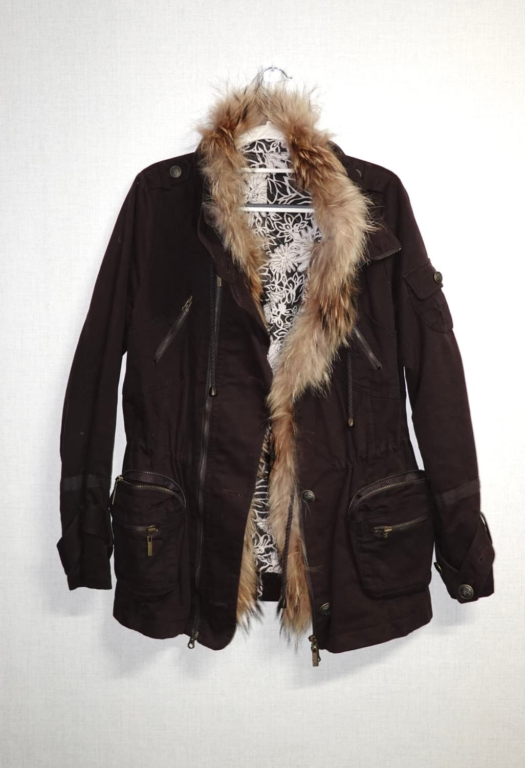 보헤미안 플로럴 라이닝 밀리터리 자켓 상품이미지1