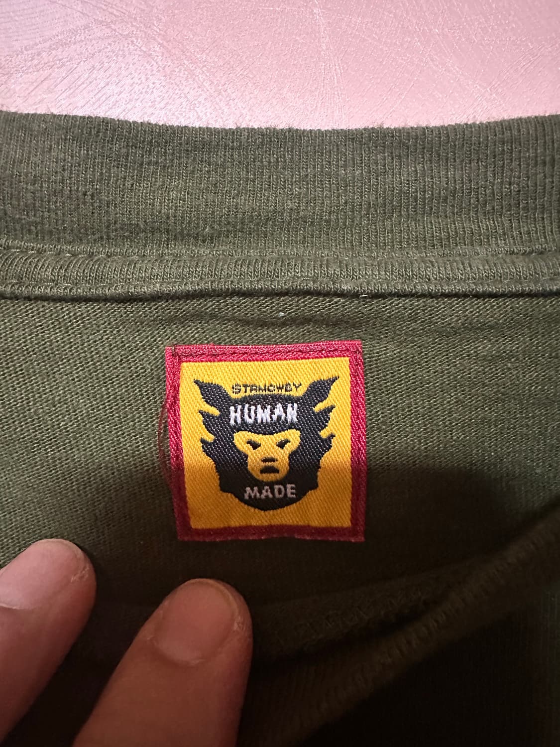 XL) 휴먼 메이드 그래픽 롱슬리브 티셔츠 #1 올리브 드랩 상품이미지3