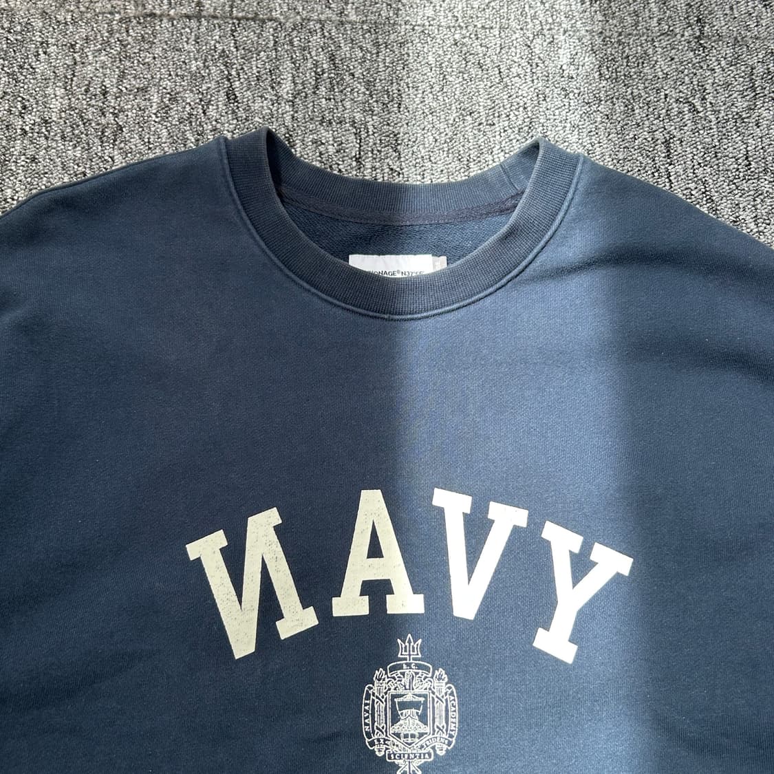 에스피오나지 헤비웨이트 네이비 맨투맨 상품이미지4