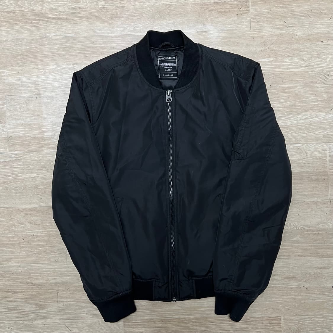 지오다노 포켓 MA-1 항공점퍼 봄버자켓 [블랙] L/100 상품이미지1