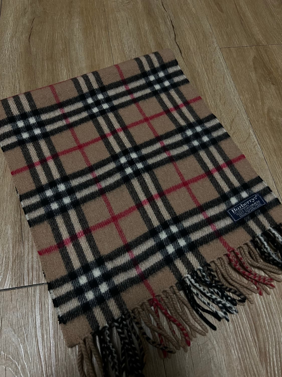 버버리 노바체크 캐시미어 베이지 머플러 상품이미지1