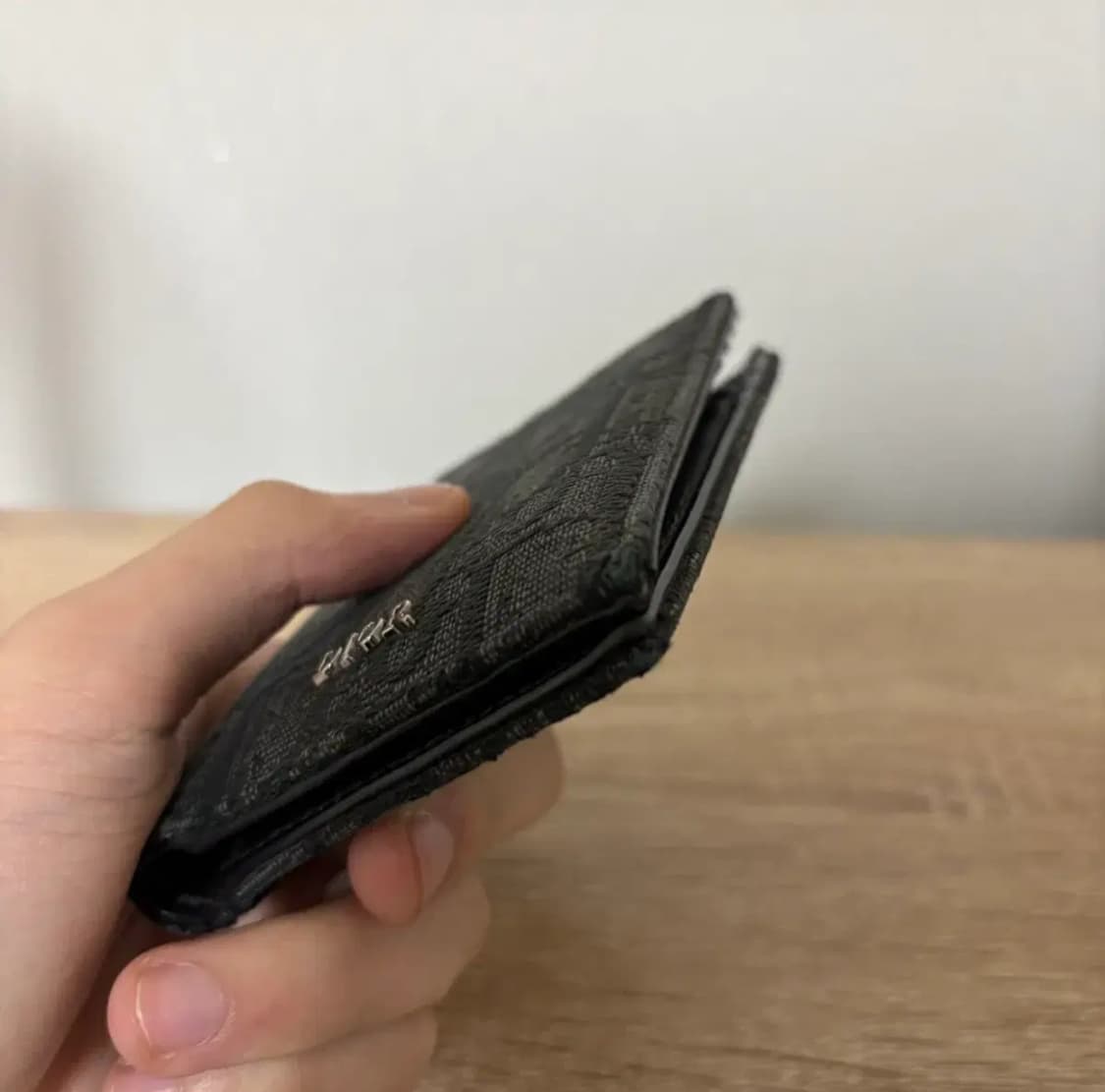 디올 오블리크 오거나이저 카드지갑 블랙 상품이미지4