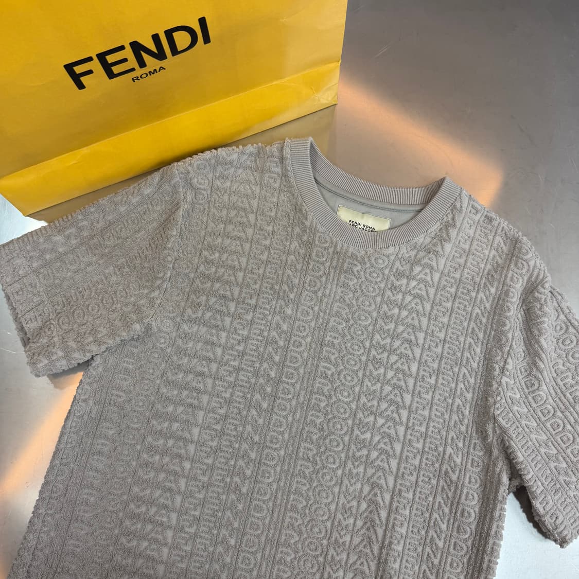 [정품/S] 펜디 X 마크제이콥스 FF 로마 테리 반팔 새상품급 상품이미지1