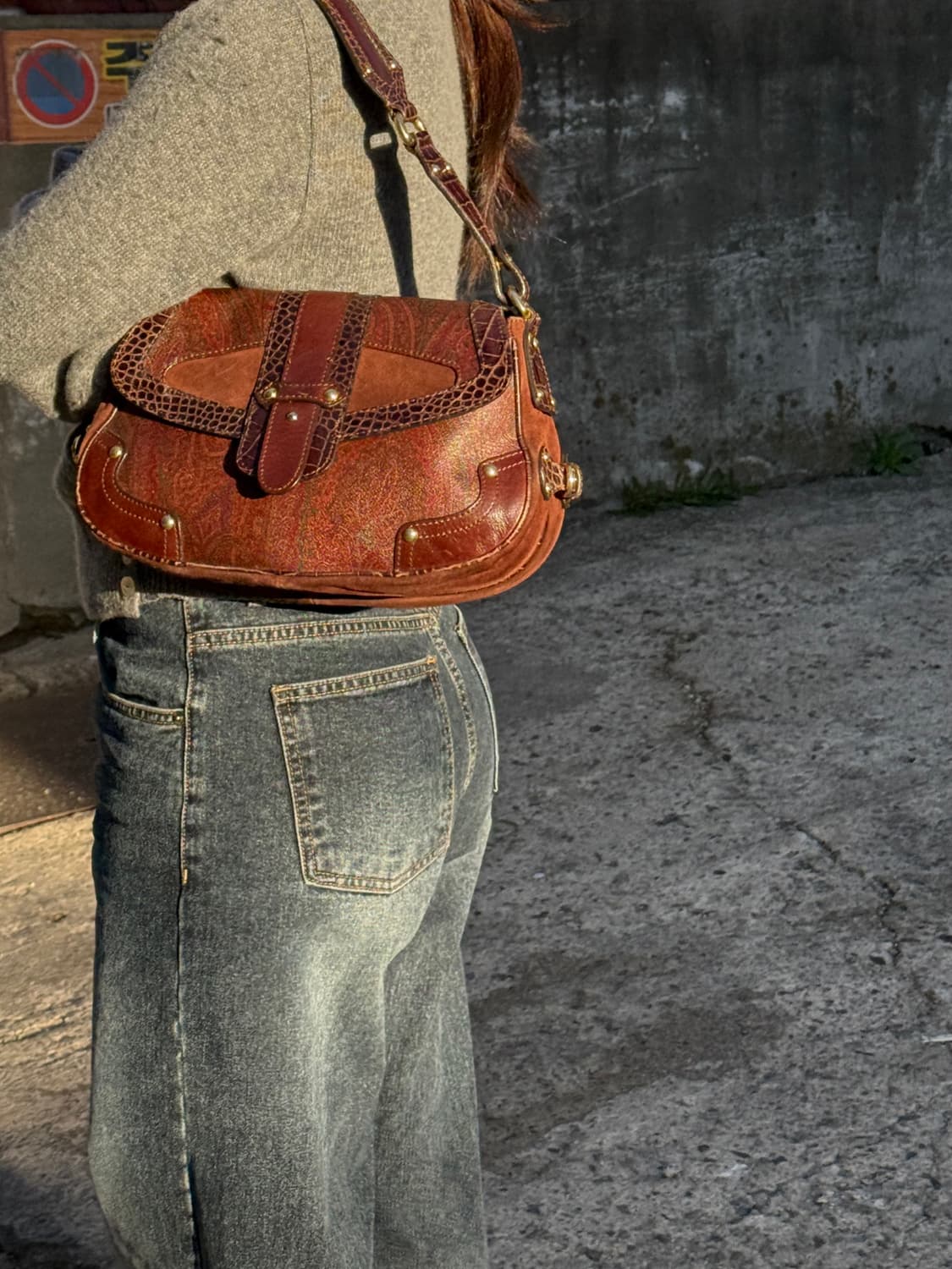 y2k 빈티지 페이즐리 숄더백 상품이미지3