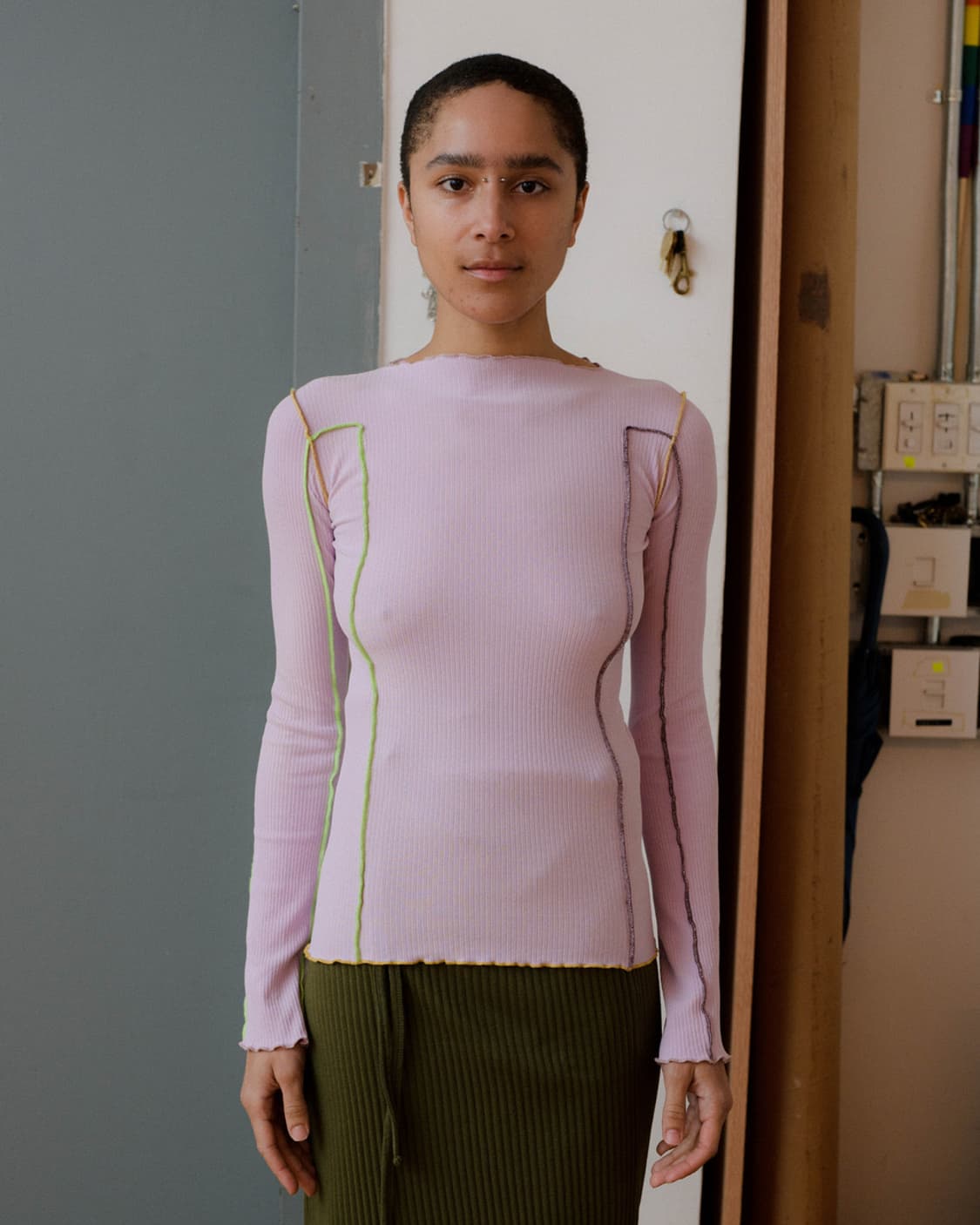 Baserange omato long sleeve purple 상품이미지1