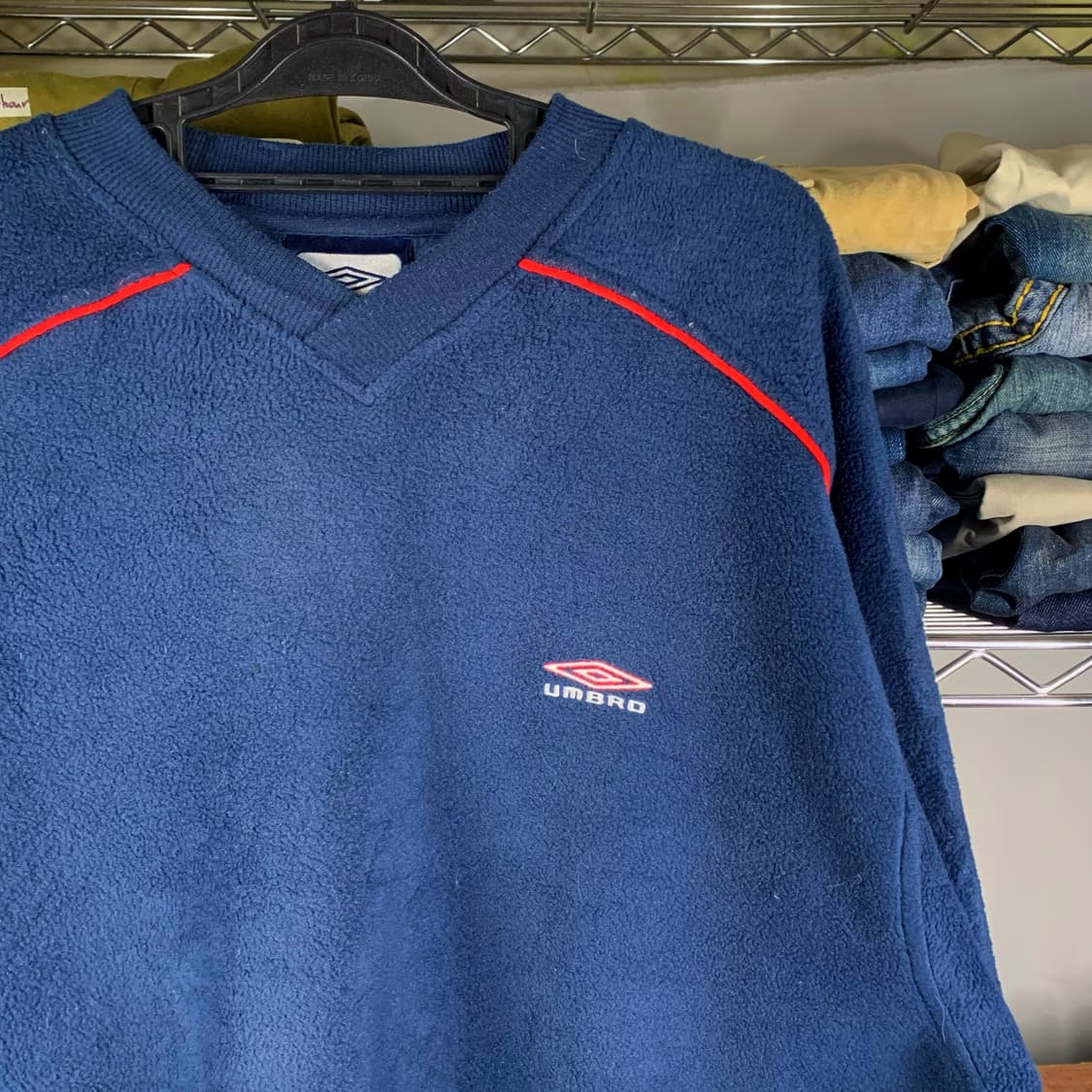 [L] 올드스쿨 엄브로 플리스 웜업 스웻셔츠 상품이미지1