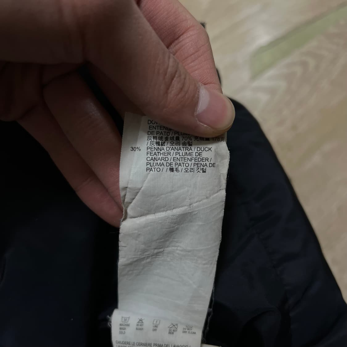 캘빈클라인 진스 여성 덕다운 후드 롱패딩 점퍼 [다크 네이비] XS/85 상품이미지6