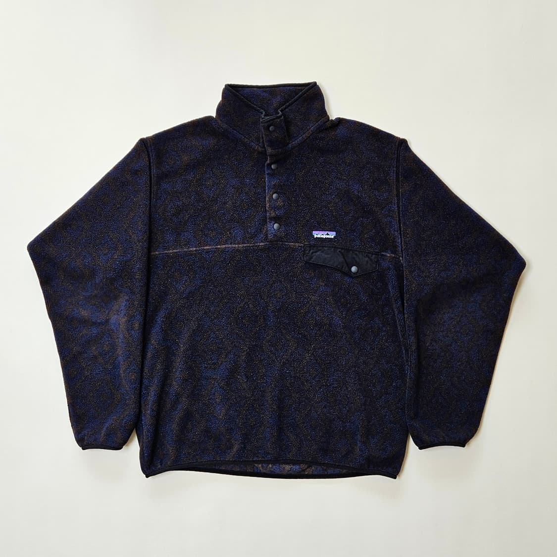 [M] 파타고니아 신칠라 플리스 후리스 아즈텍 패턴 네이비 상품이미지1