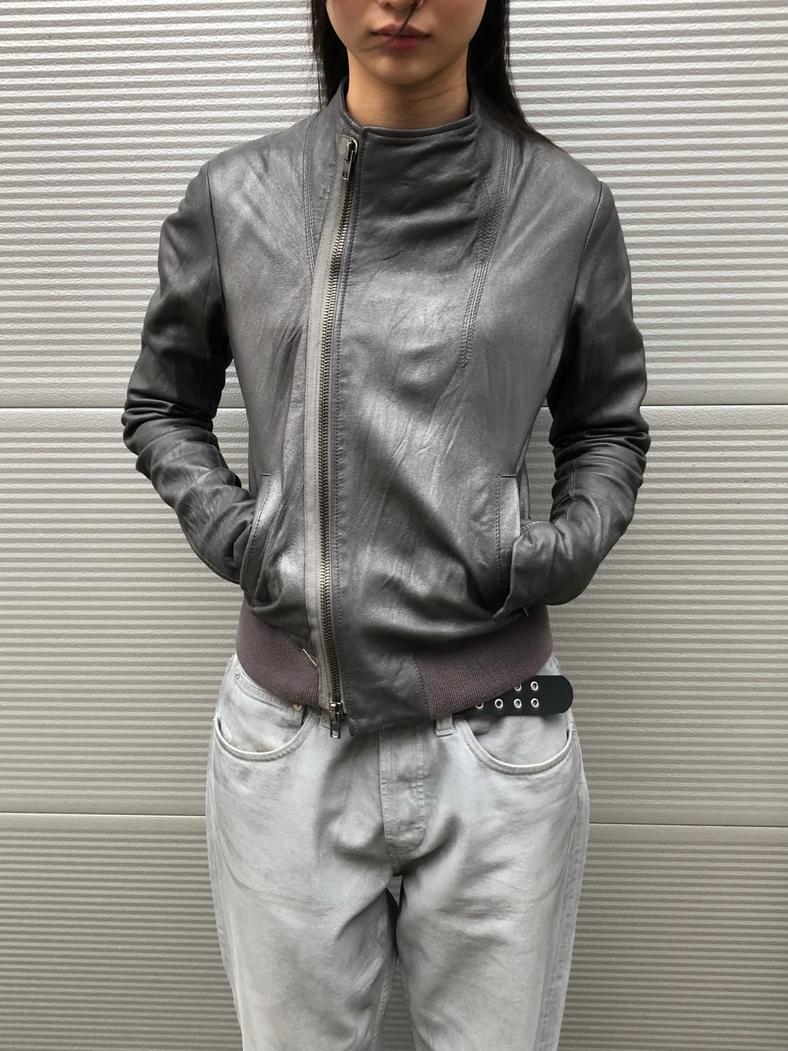 s.w.o.r.d 램스킨 사선 자켓 상품이미지9